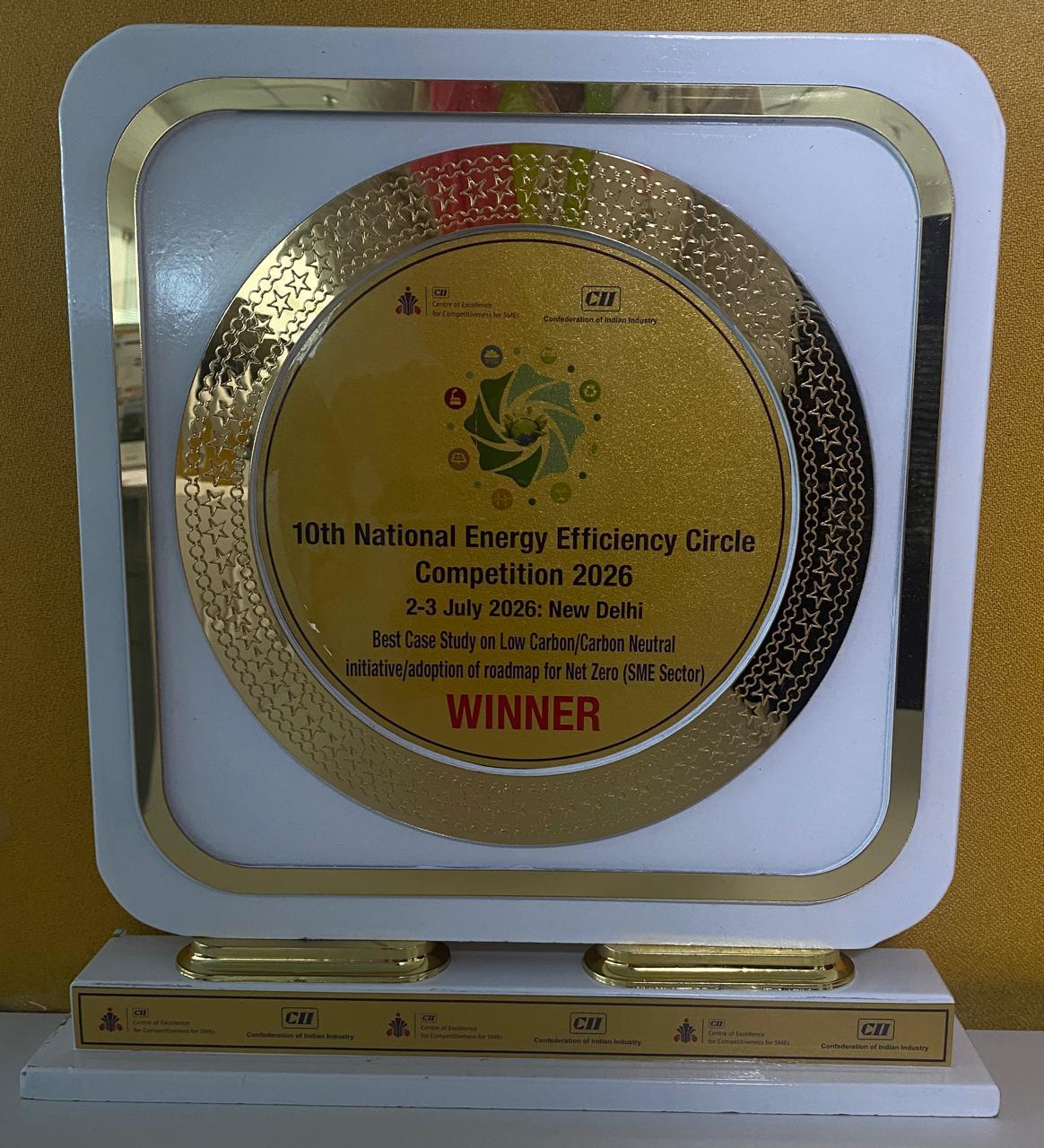 CII 10th National Energy Efficiency Circle Competition 2026 - Best Case Study on Low Carbon / Carbon Neutral Initiative / Adoption of Roadmap for Net Zero.